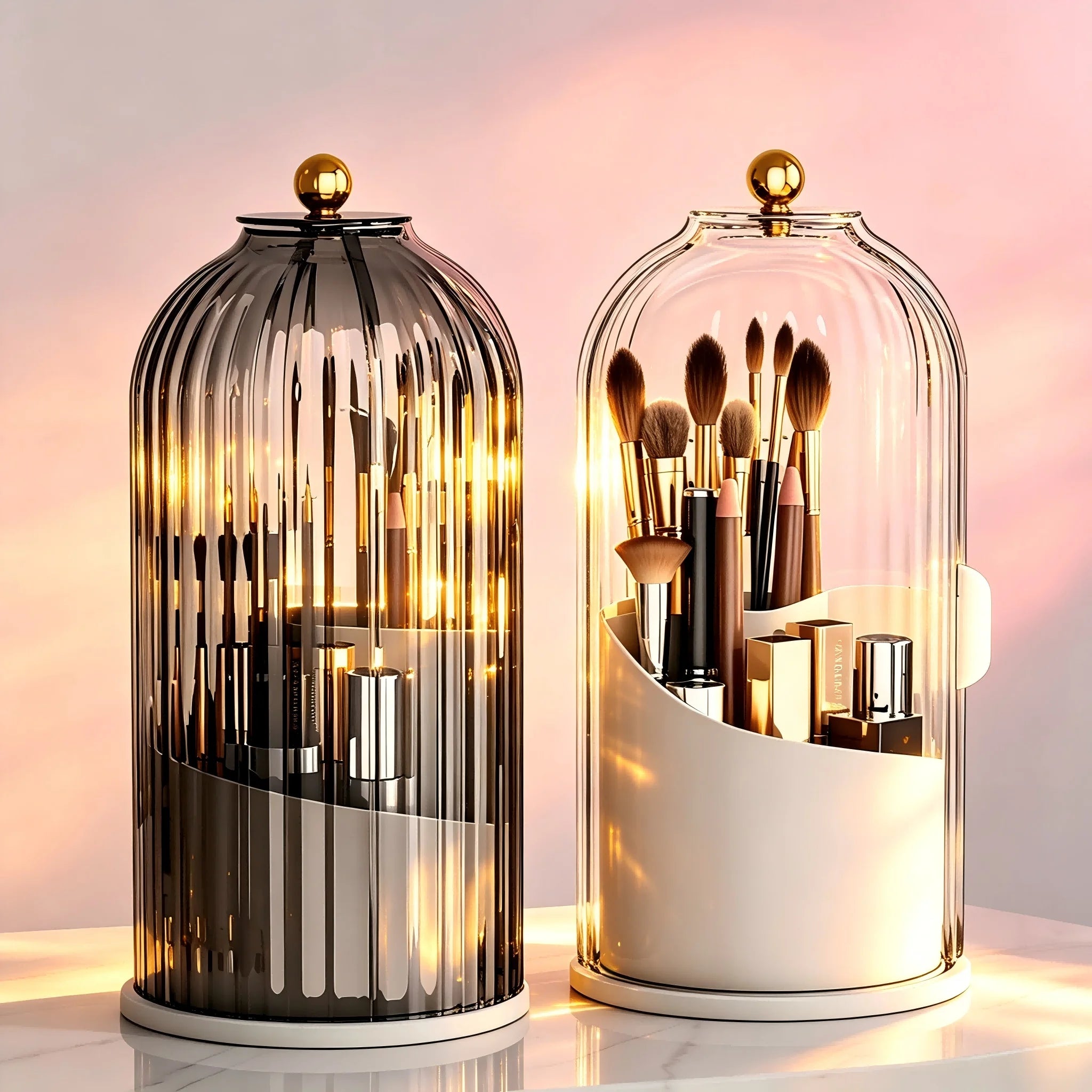 Rotate & Store Brush Organizer