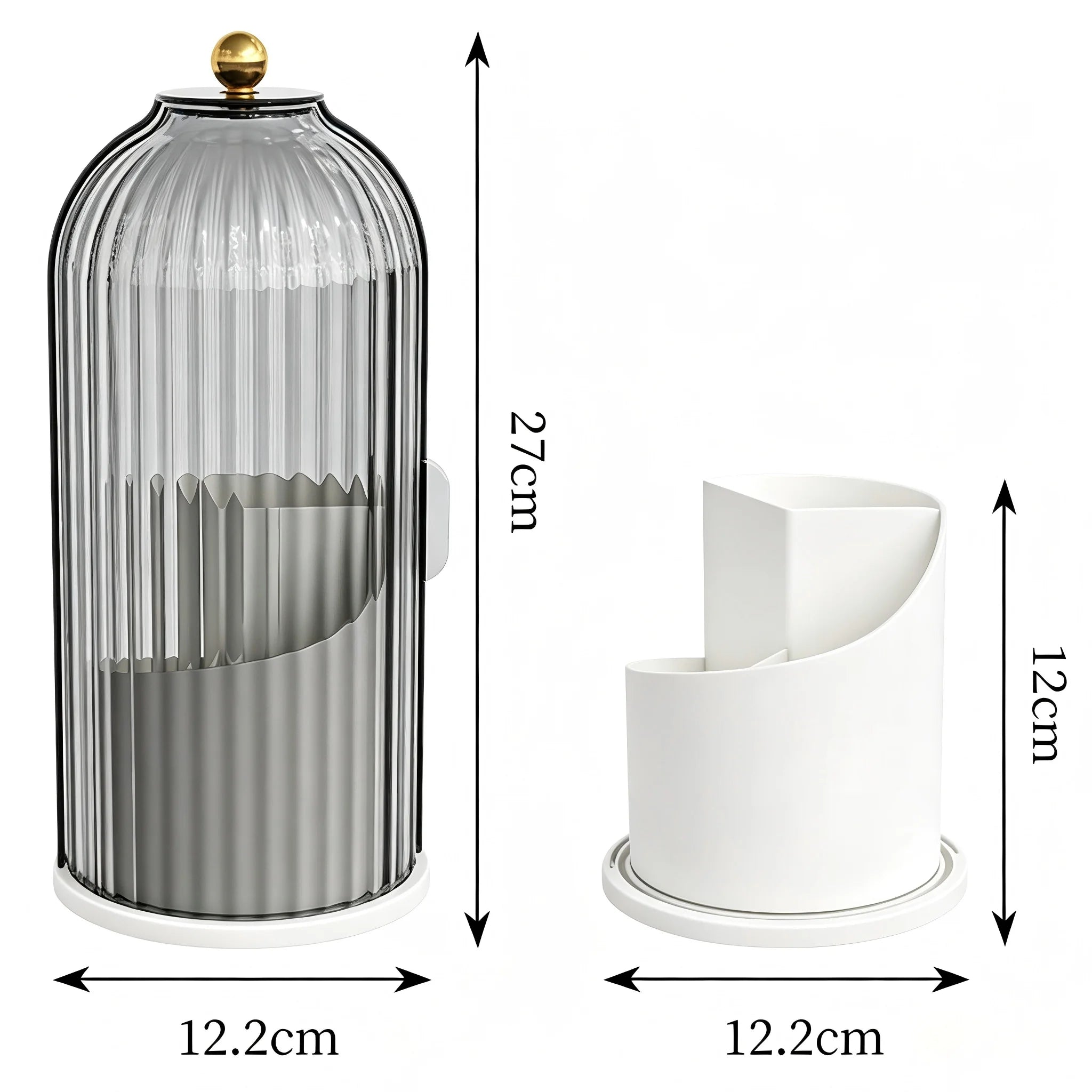 Rotate & Store Brush Organizer