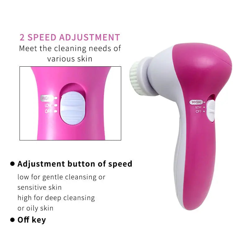 5-in-1 Facial Renewal Brush Set